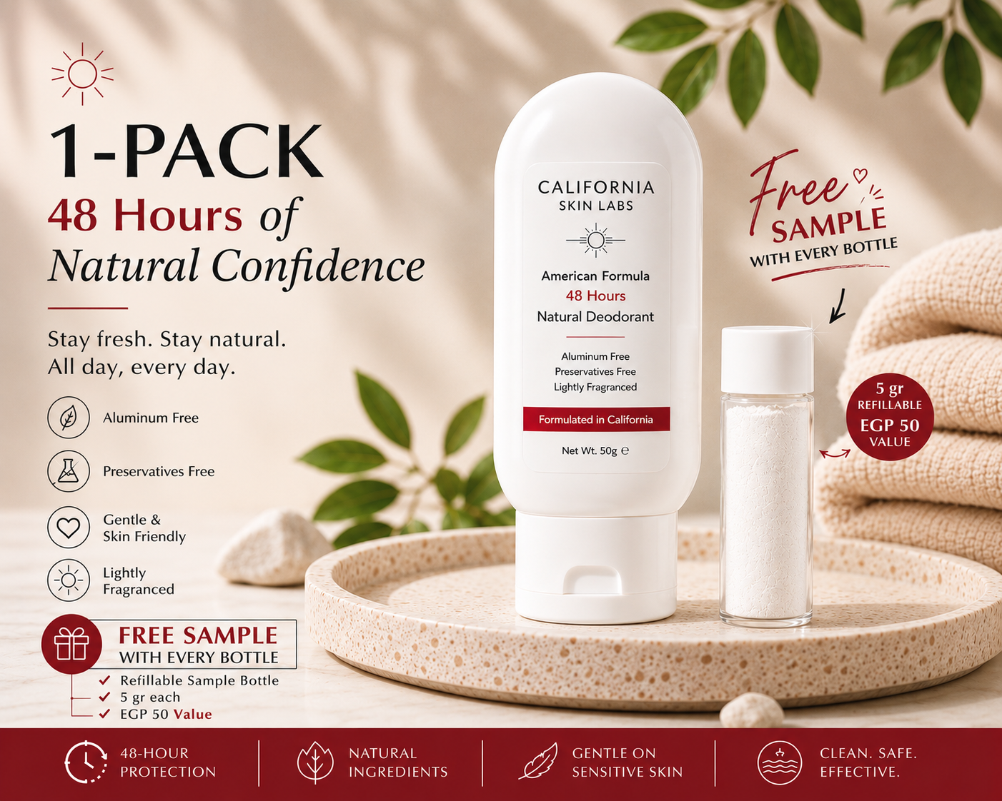 American Formula 48 Hours Natural Deodorant (1 Pack)